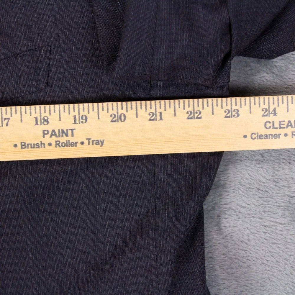 VTG Brioni Mens‎ 44R Double Breasted Wool Suit Jacket Blazer Gray Made in Italy